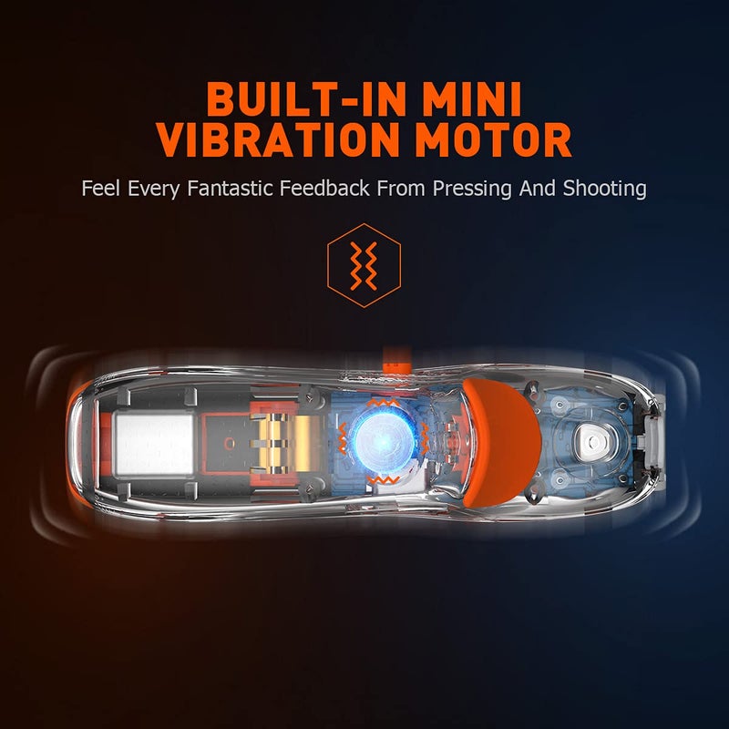 BIGBIG WON Mobile Gaming Triggers, Mobile Game Controllers Plug and Play for iOS and Android Phone 4.7-6.5 inches Game Trigger for PUBG/Fortnite/COD White (M1-1 Piece) - Image 4